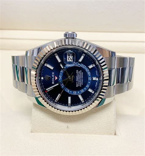 rolex sky dweller quadrante blu|rolex sky dweller for sale.